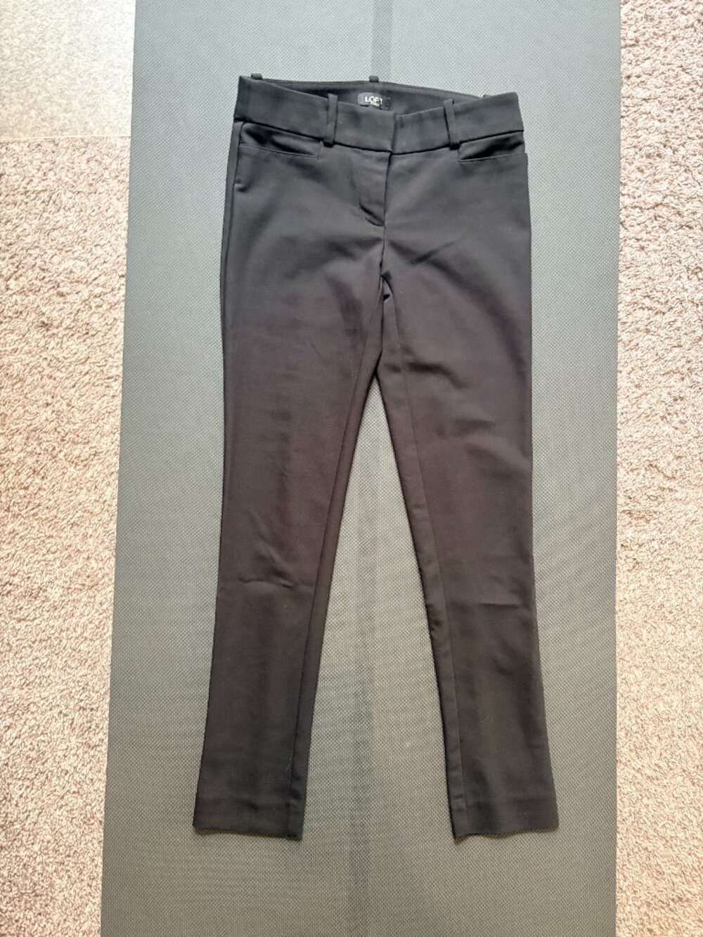 Loft Skinny Black Dress Pants / Trousers, Mid Rise, Size 00P (petite)